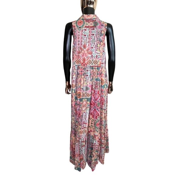🔥Hot Deal! MISA Los Angeles Hilma Palazzo Tile Maxi Dress Size M New With Tags🔥 - Picture 6 of 13